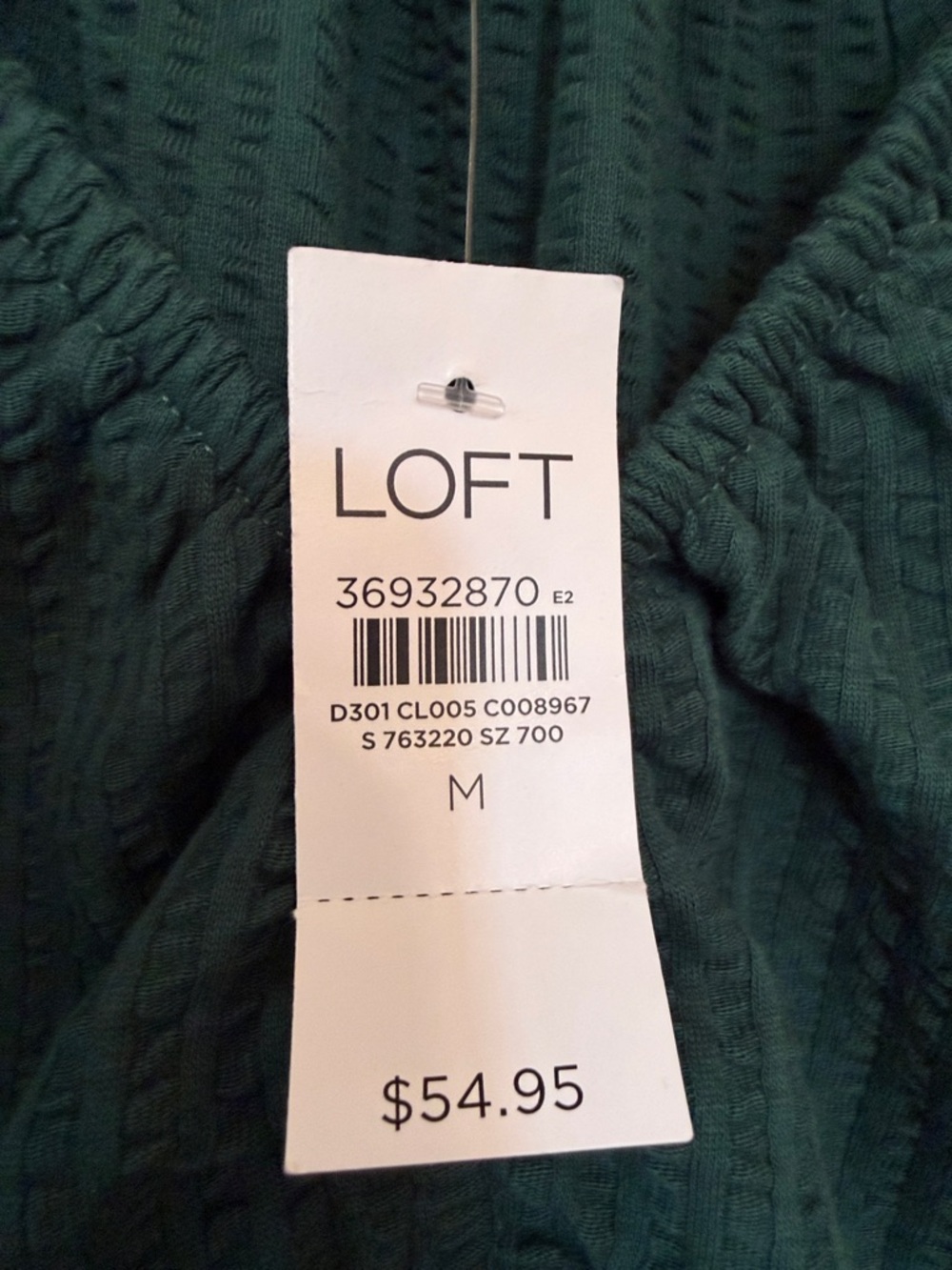 Loft Teal Puff-Sleeve Ruched Top - Picture 3 of 7